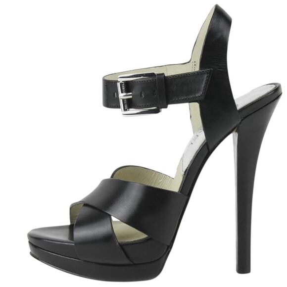 MICHAEL Michael Kors Women's Leather Platform Sandals Oksana Size 7M EUC - Picture 12 of 15